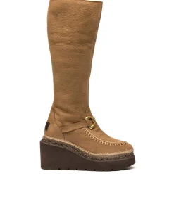 Bota alta en nobuk tierra Tilo 5 Eva