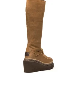 Bota alta en nobuk tierra Tilo 5 Eva