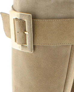 Bota alta en serraje arena Tilo 7