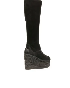 Bota alta en serraje negro Tilo 5