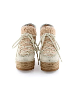 Bota baja borreguito en napa hielo Creta