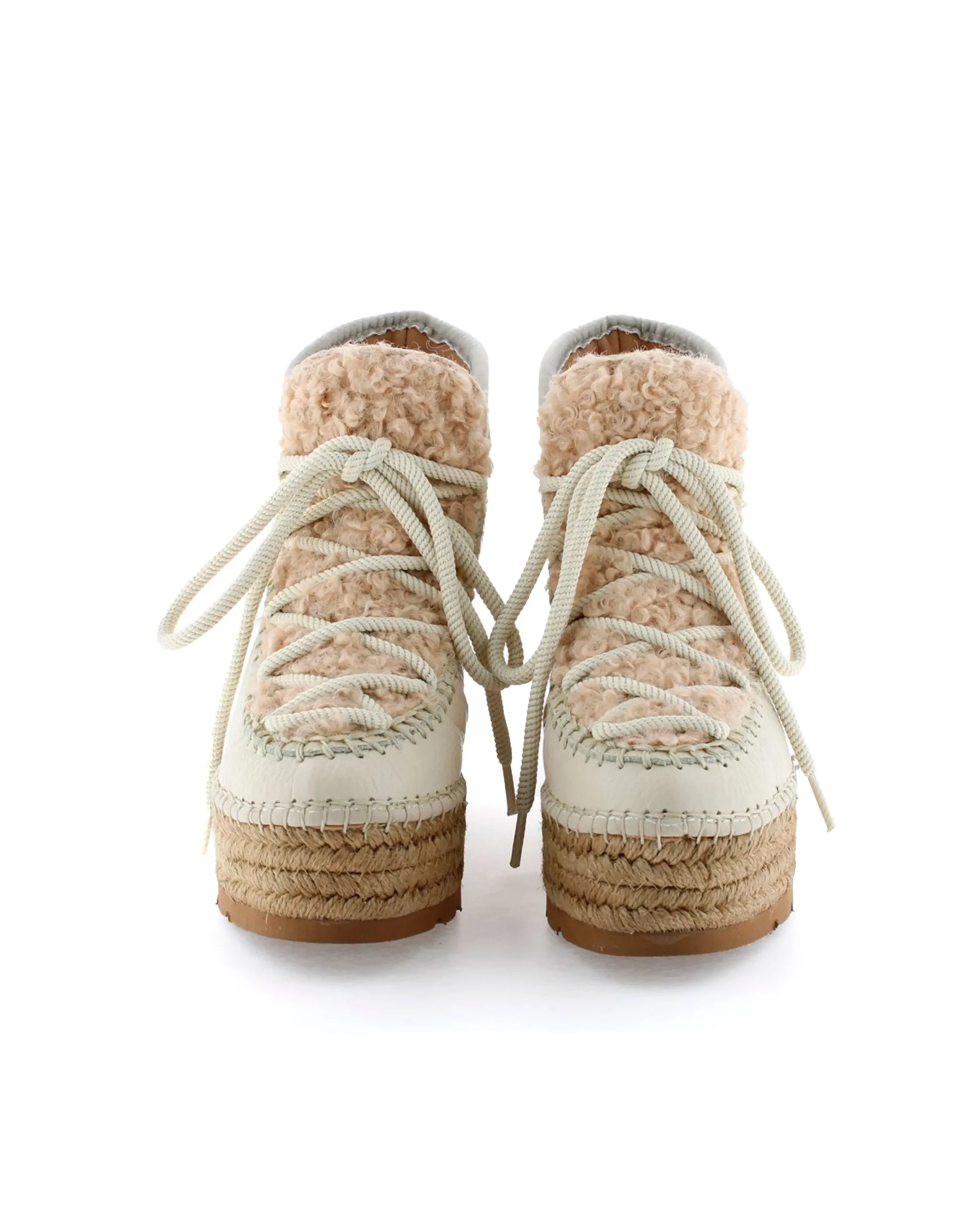 Bota baja borreguito en napa hielo Creta