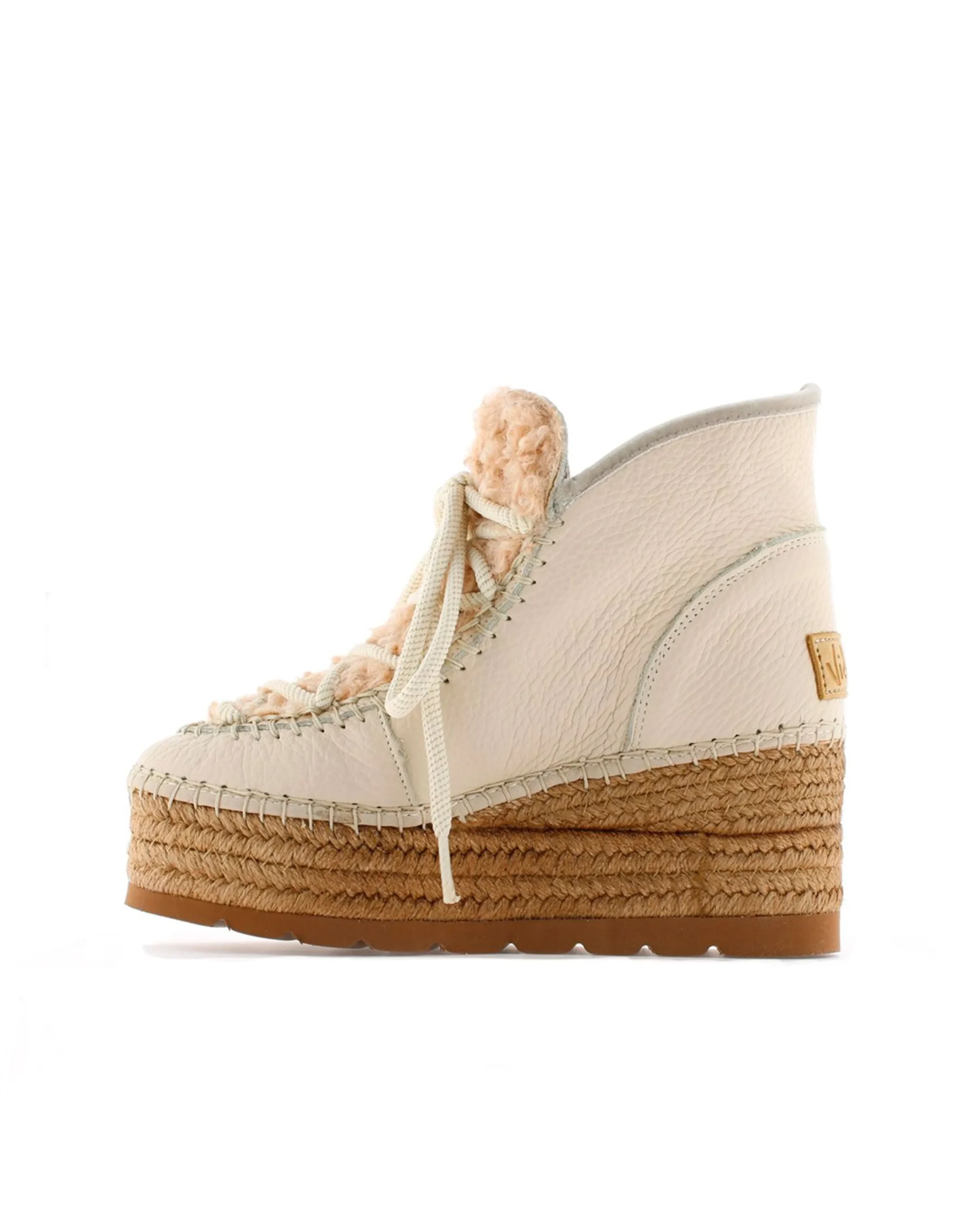 Bota baja borreguito en napa hielo Creta