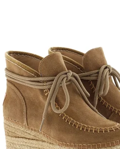 Bota baja en serraje cuero Creta