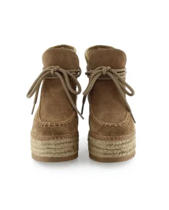 Bota baja en serraje cuero Creta