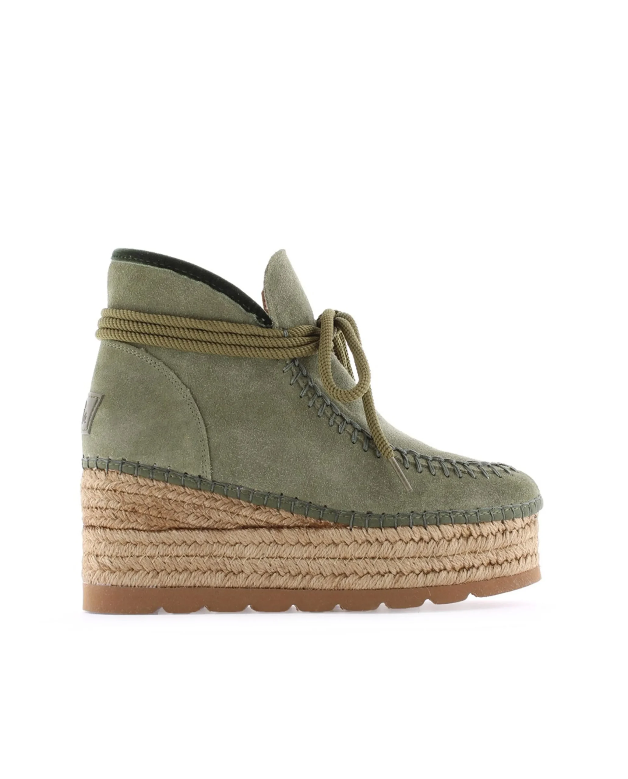 Bota baja en serraje kaki Creta