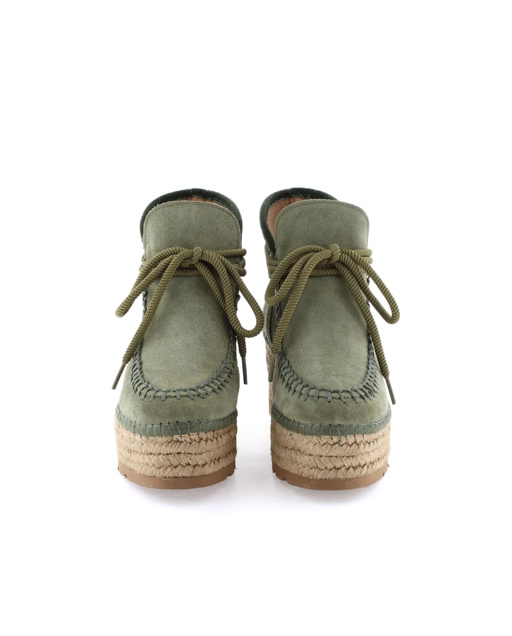 Bota baja en serraje kaki Creta