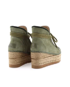 Bota baja en serraje kaki Creta