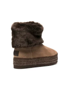 Bota baja en serraje taupe Merde Doble