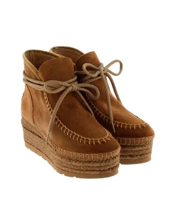 Bota baja serraje cuero oscuro Creta