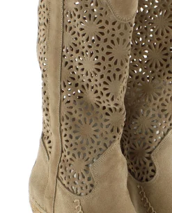 Bota calada en serraje arena Tilo 7