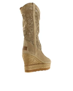 Bota calada en serraje arena Tilo 7