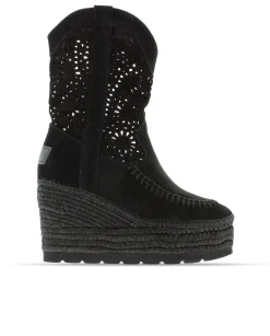 Bota calada en serraje negro Tilo 5