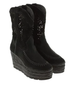 Bota calada en serraje negro Tilo 5