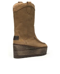 Bota Cowboy en nobuk tierra Creta