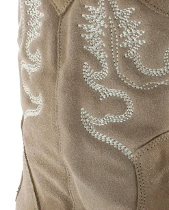 Bota Cowboy en serraje arena Tilo 5