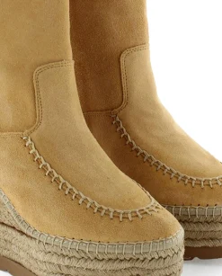 Bota Cowboy en serraje camel Tilo 7