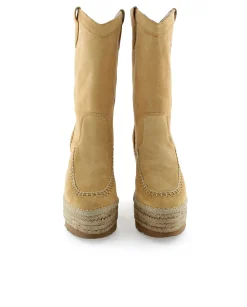 Bota Cowboy en serraje camel Tilo 7