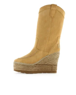 Bota Cowboy en serraje camel Tilo 7