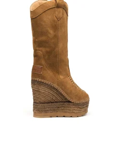 Bota Cowboy en serraje cuero oscuro Tilo 7