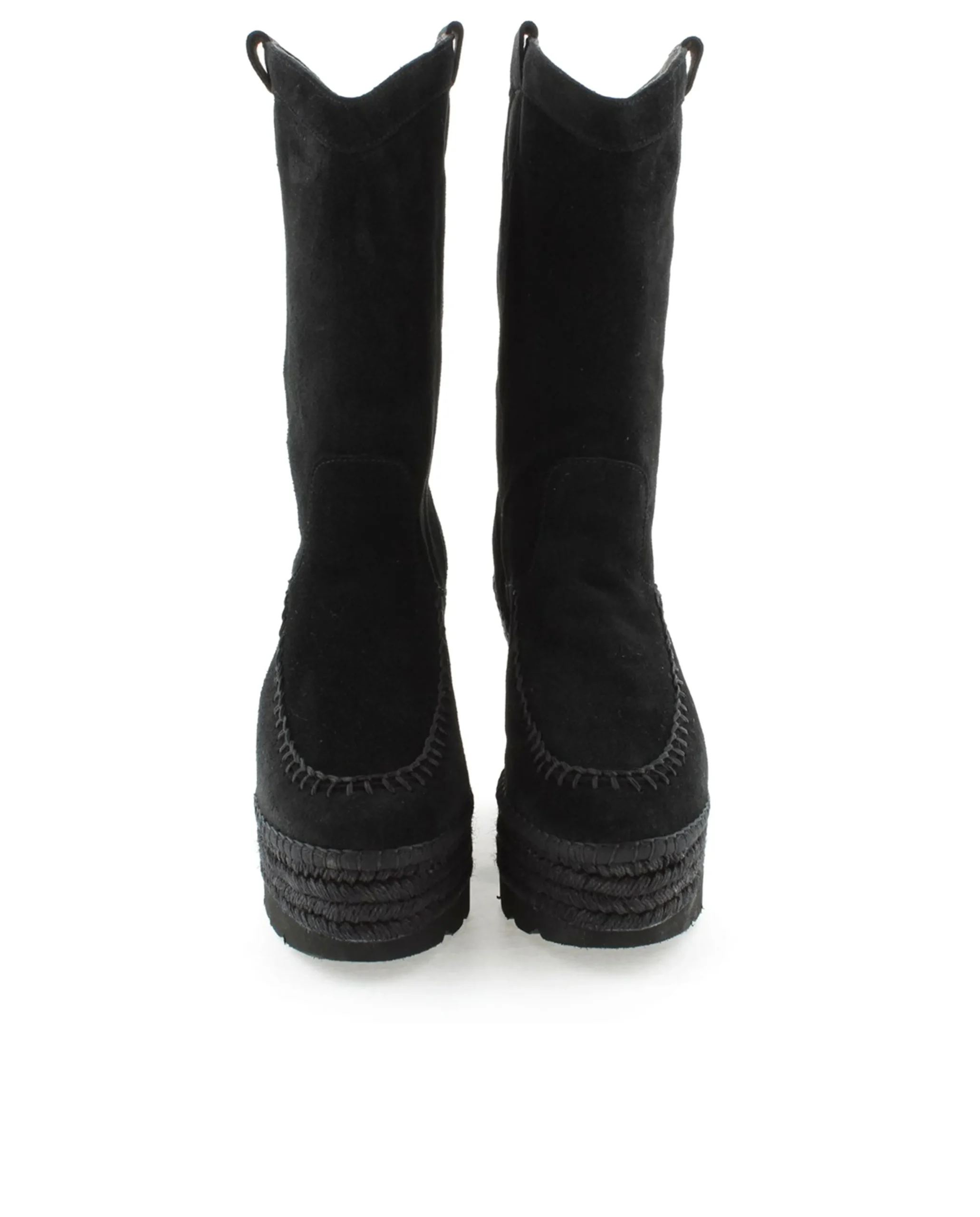 Bota Cowboy en serraje negro Tilo 7