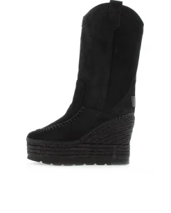 Bota Cowboy en serraje negro Tilo 7