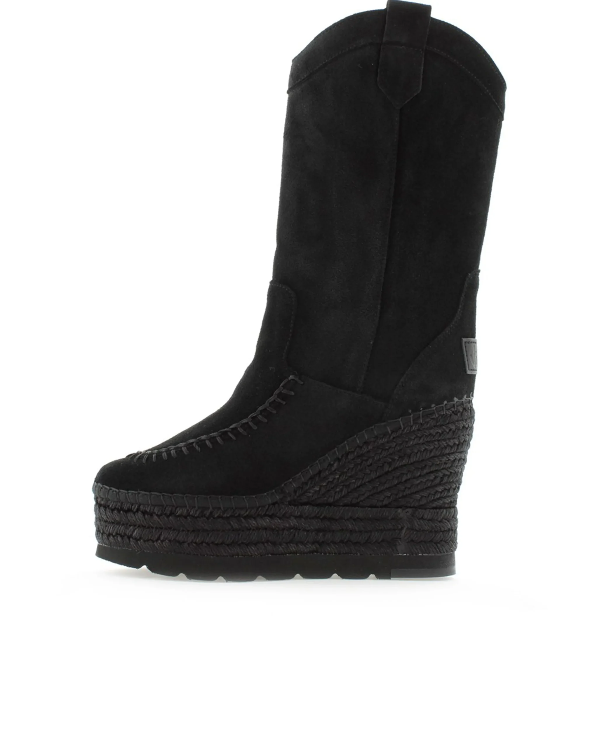 Bota Cowboy en serraje negro Tilo 7