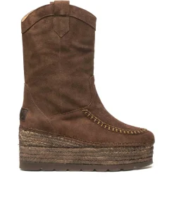 Bota Cowboy en serraje testa Creta