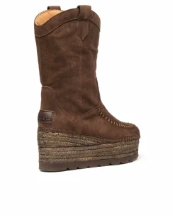 Bota Cowboy en serraje testa Creta