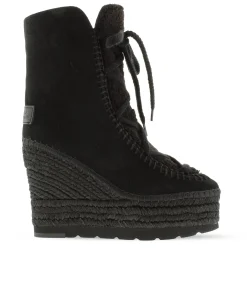 Botin borreguito en serraje negro Tilo 7