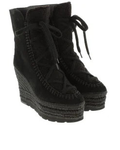 Botin borreguito en serraje negro Tilo 7