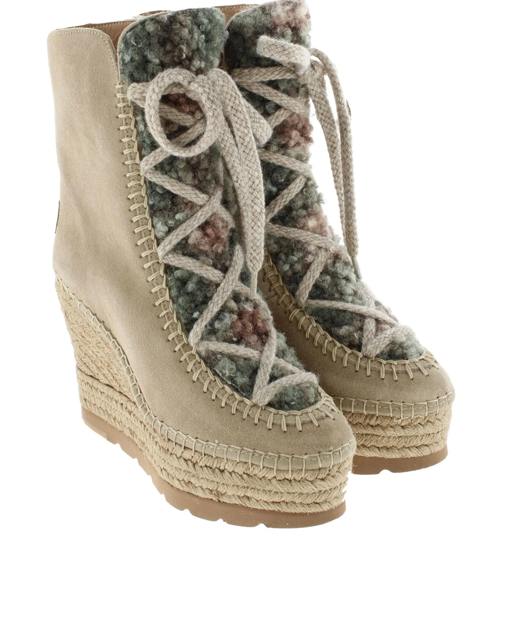 Botin borreguito en serraje arena Tilo 7