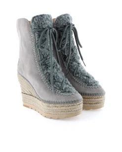 Botin borreguito en serraje gris Tilo 7