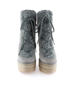 Botin borreguito en serraje gris Tilo 7