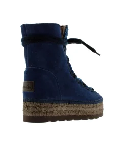 Botin borreguito en serraje marino Merce Doble