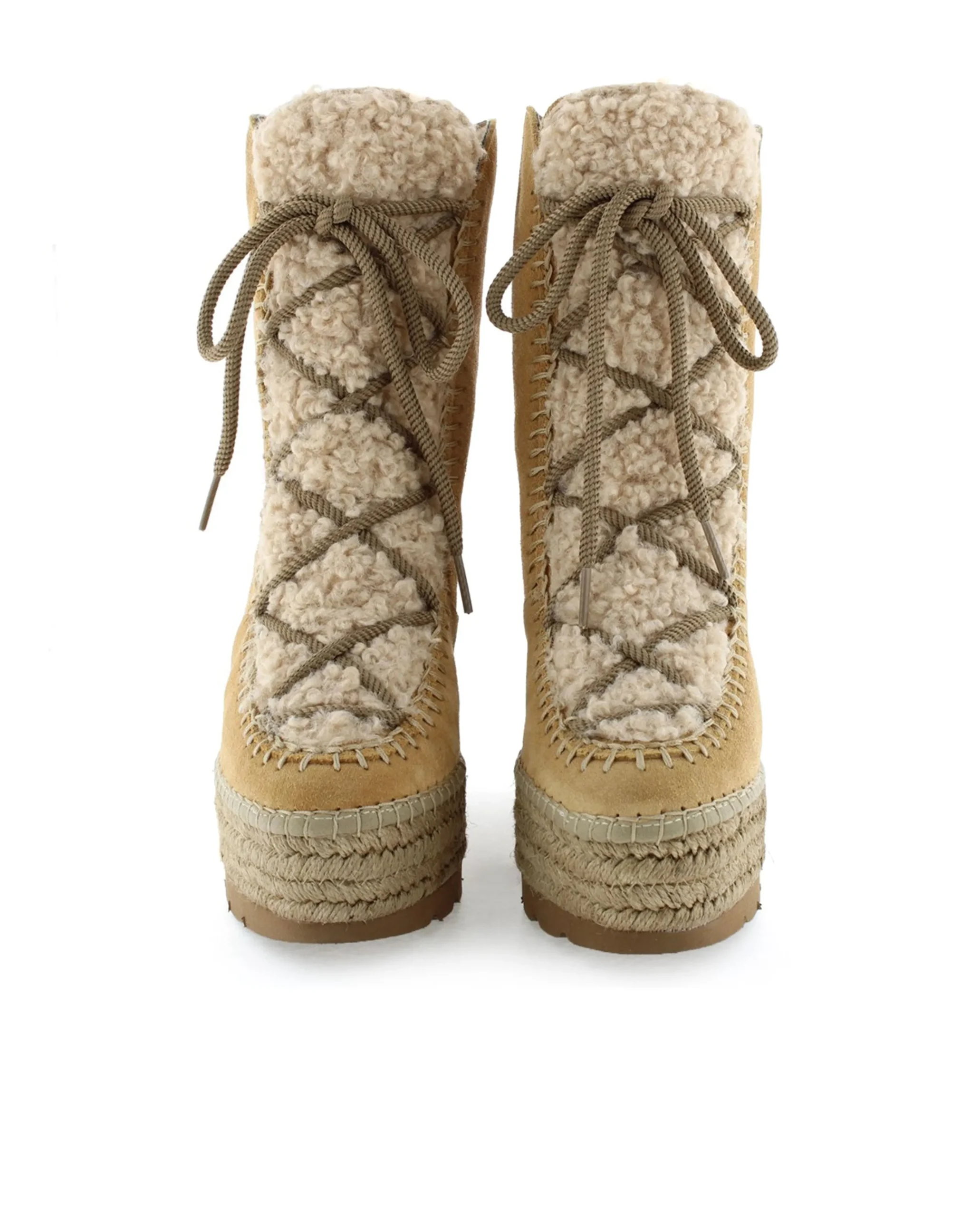 Botin borreguito en serraje camel Tilo 7