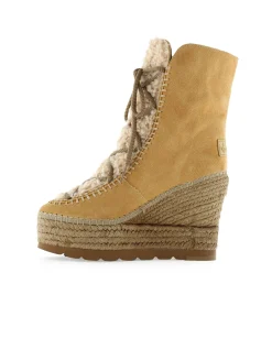Botin borreguito en serraje camel Tilo 7