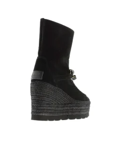 Botin cadena en serraje negro Tilo 5