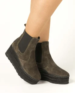 Botin Chelsea en cavallo kaki Creta