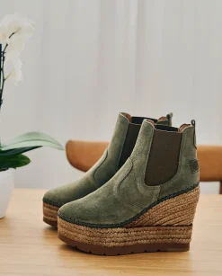 Botin Chelsea en serraje kaki Tilo 7