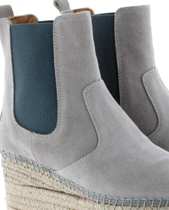 Botin Chelsea en serraje gris Creta
