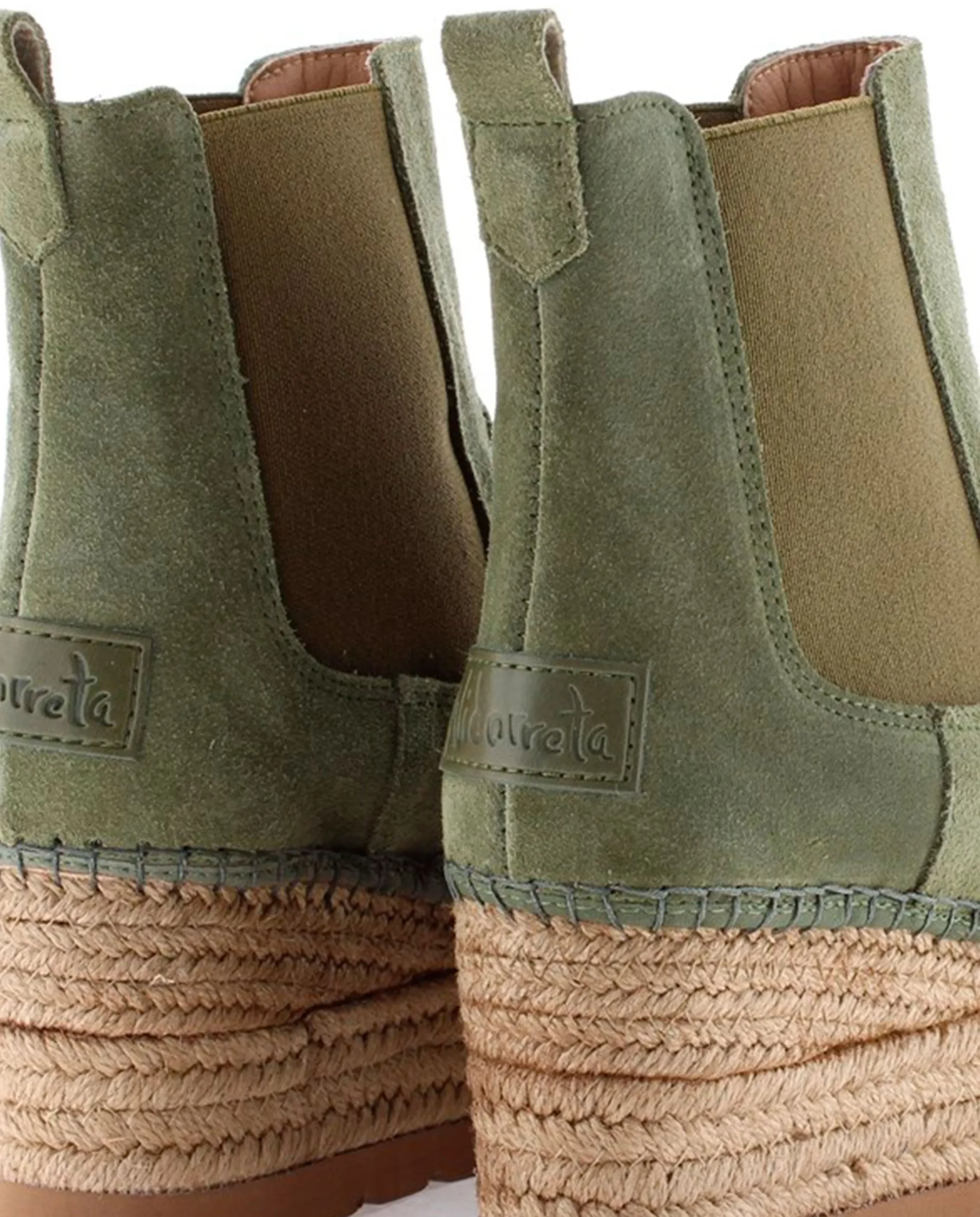 Botin Chelsea en serraje kaki Creta