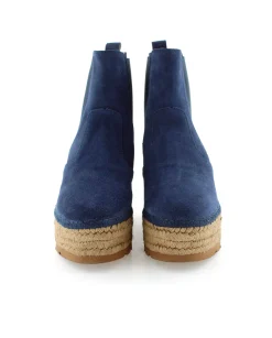 Botin Chelsea en serraje marino Creta