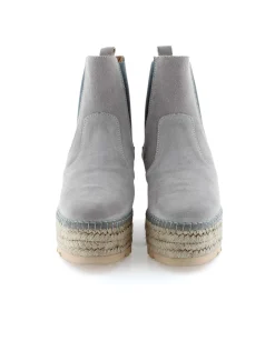 Botin Chelsea en serraje gris Creta