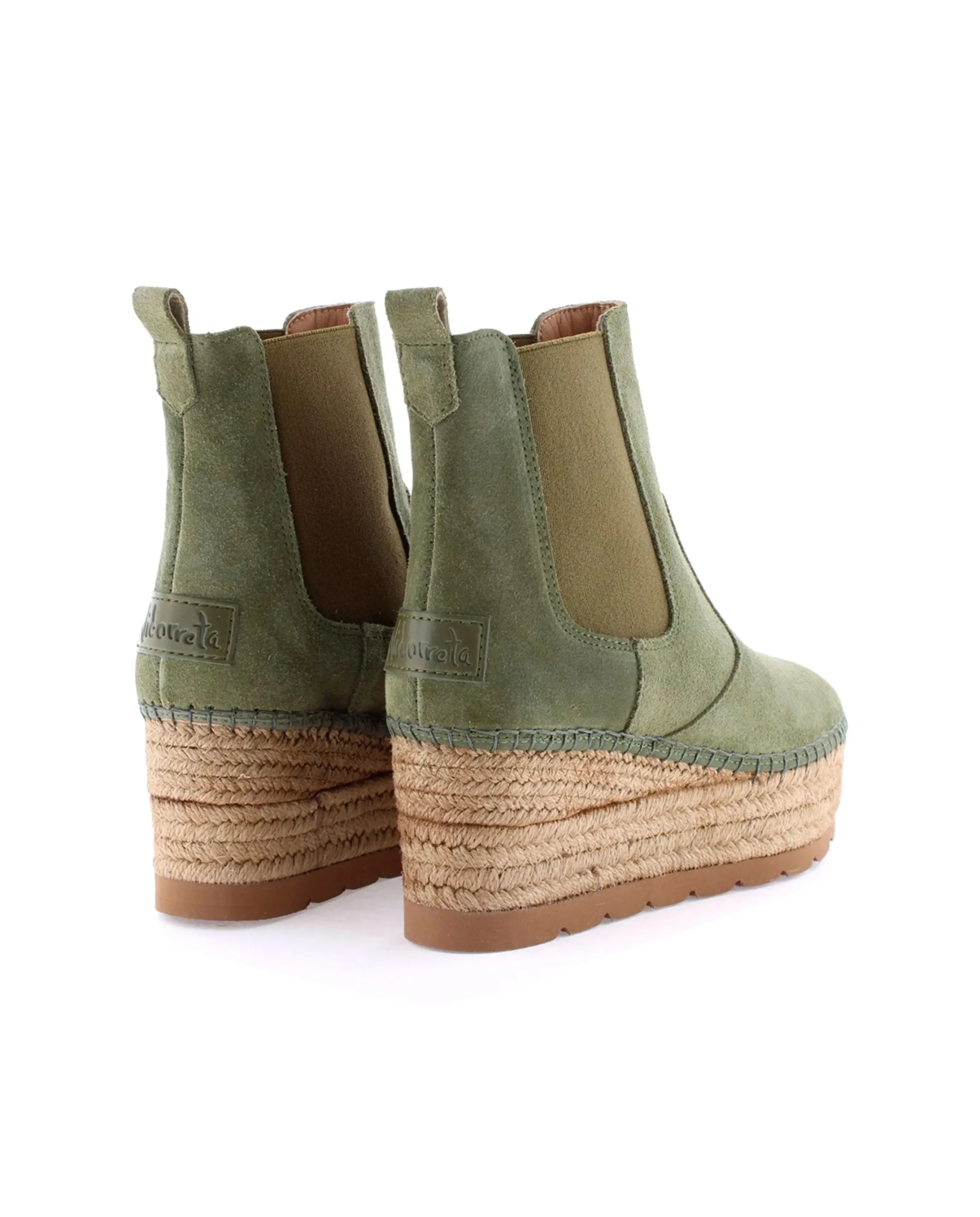 Botin Chelsea en serraje kaki Creta