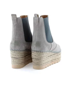 Botin Chelsea en serraje gris Creta