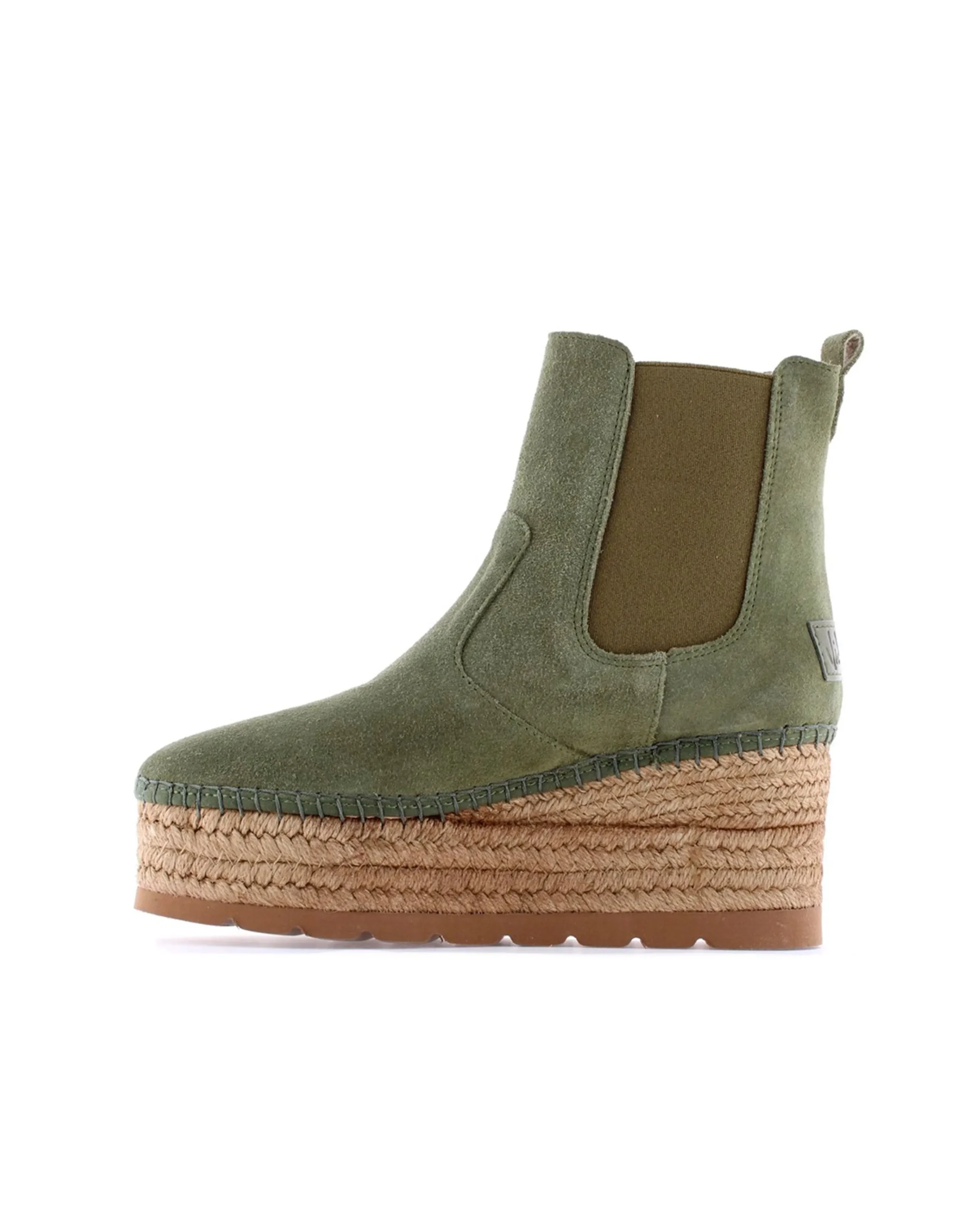 Botin Chelsea en serraje kaki Creta