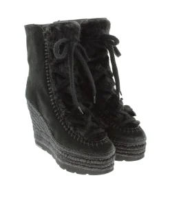 Botin de pelo en serraje negro Tilo 7