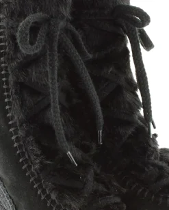 Botin de pelo en serraje negro Tilo 7