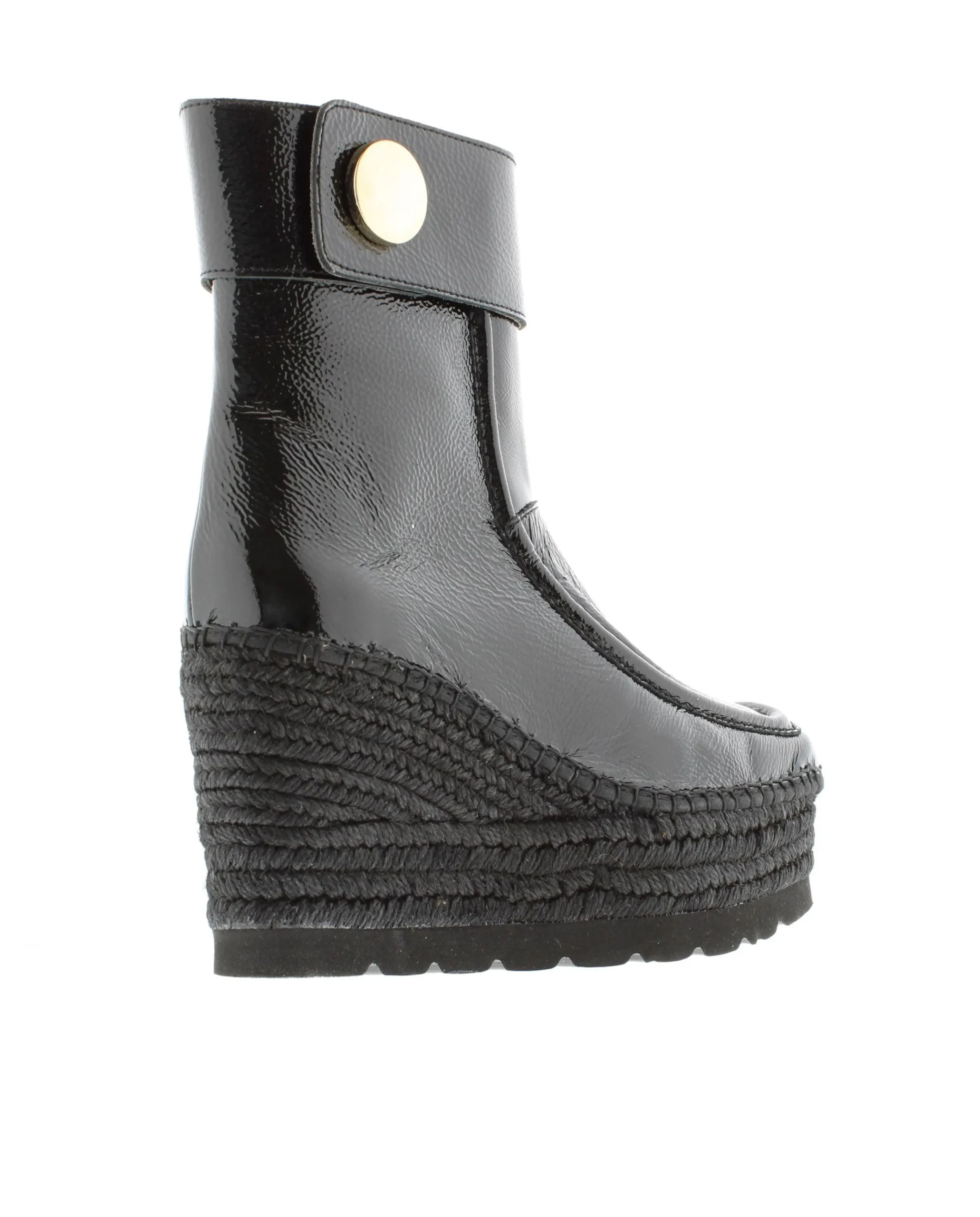 Botin en charol negro Cuba